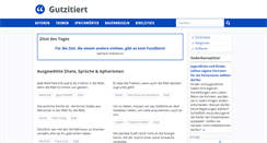 Desktop Screenshot of gutzitiert.de