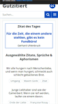 Mobile Screenshot of gutzitiert.de